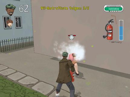 Zombies werden per Feuerlöscher geheilt