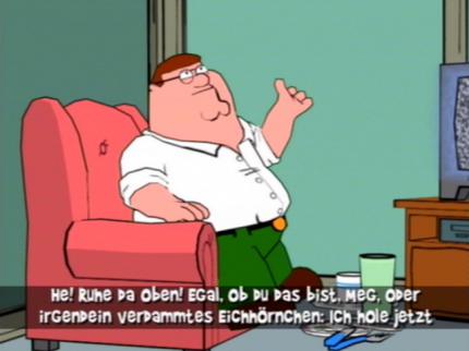 Peter bei seiner Lieblingsbeschäftigung