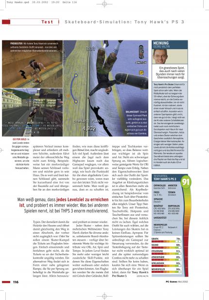 Tony Hawk's Pro Skater 3 im Gamezone-Test