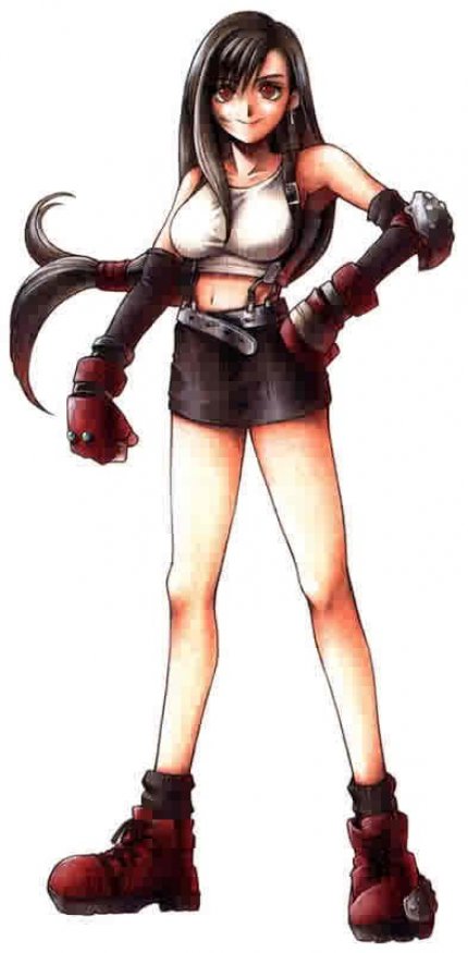 Offizielles Tifa-Artwork in Final Fantasy 7.