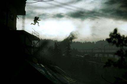 Die Schwarz-Weiß-Grafik erinnert an Limbo. Das Spielprinzip ist aber eher an Shadow Complex angelehnt.