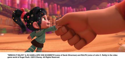 Die rotzfreche Vanellope von Schweetz wird schnell zu Ralphs Freundin.