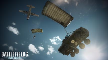 Aus dem Dropship kann man mit einem Schützenpanzer spawnen - episch!