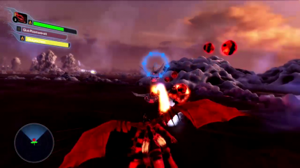 ... und so sieht Crimson Dragon tatsächlich aus (eigener Screenshot)