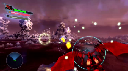 ... und so sieht Crimson Dragon tatsächlich aus (eigener Screenshot)