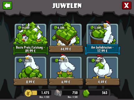 14.000 wertlose Spiele-Juwelen als 'Preis-/Leistungstipp' für 90€ anzubieten grenzt an Wucher.