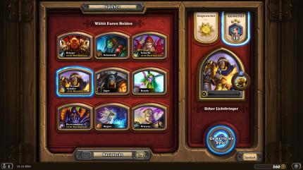 Eine Besonderheit von Hearthstone sind die Helden und ihre Spielerklassen.