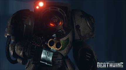 Ein Space Marine sorgt für Ordnung: Er soll Relikte aus alten Raumschiffen bergen.