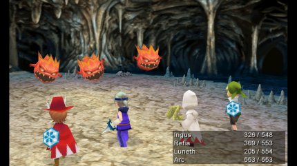 Spielen wie Final Fantasy 3 merkt man ihr Alter deutlich an, auch wie hier im Remake.