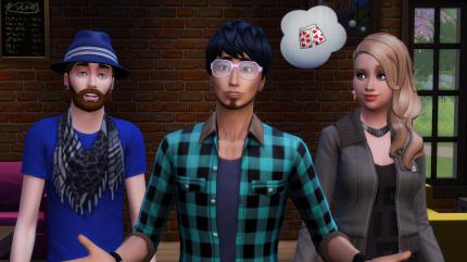 Gespräche sind nicht auf zwei Sims beschränkt, es können mehrere Leute gleichzeitig miteinander diskutieren.