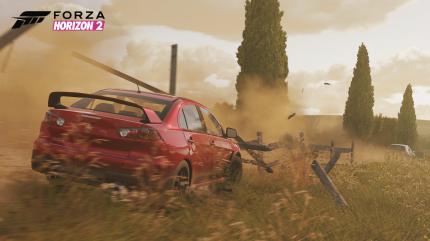 Spaß schon vor dem Rennen: Peter Grubmair liebt die offene Welt von Forza Horizon 2.