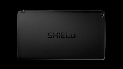 Rückseite des Shield Tablets: Viel Plastik und kratzeranfällig - aber hochwertig.