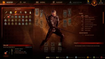 Erstmals zeigt CD Projekt RED das Inventar - ein Herzstück des Spiels.