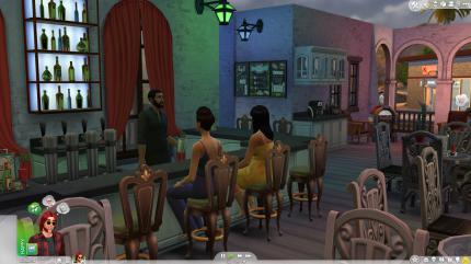 So ist Sims 4 außerhalb der eigenen vier Wände: Nebeneinander sitzen und sich anschweigen.