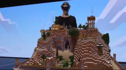 So soll es mal aussehen: HoloLens hat derzeit noch ein sehr kleines SIchtfenster.