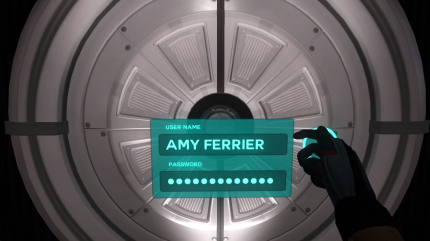 Tacomas cooles Passwort-Eingabe-System: Amy gibt ihr Passwort durch Handgesten ein.