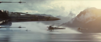 Nicht der einzige Gänsehautmoment - X-Wing Staffel im tiefen Anflug