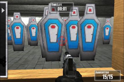 Tontaubenschießen mit dem Segen der NRA. Spielspaß geht der App NRA Practice Range komplett ab.