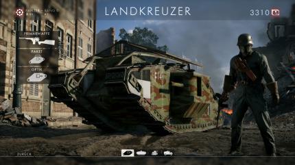 Battlefield 1: Der Landkreuzer ist vielseitig einsetzbar, vom Panzerkiller bis zum schlagkräftigen Trupp-Unterstützer.