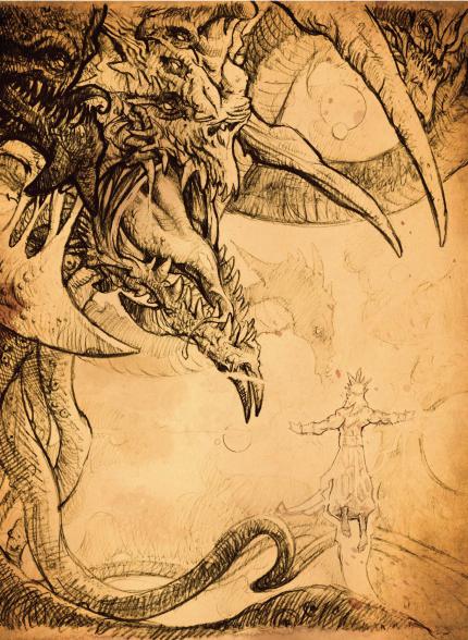 Eine Darstellung von Anu und Thatamet aus dem Book of Cain.
