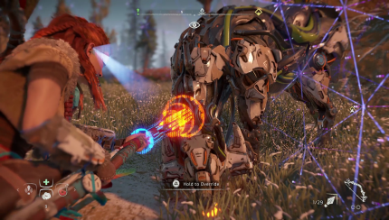Ihren Messias-Status verdient sich Aloy durch ihre Taten. So ist sie als einer von wenigen Menschen in der Lage, Maschinen mit ihrem Speer umzuprogrammieren.