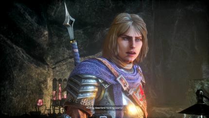 Helledryn, Mitglied der Spezialeinheit der Schlächter, arbeitet im Spielverlauf mit Styx zusammen.