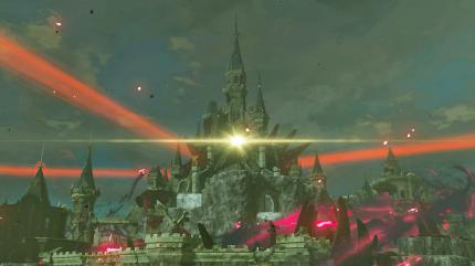 In der Mitte Hyrules thront Schloss Hyrule, bedrohlich umschlungen von den düsteren Fängen der Verheerung Ganon. Wer hier bestehen will, sollte gut vorbereitet sein!