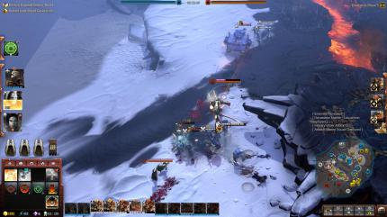 Der Wraithlord überragt die gegnerischen Space Marines um Längen. Jedoch steht der Riese zwischen den Fronten. Während er sich mit dem Fußvolk beschäftigt, rückt ein Panzer an.