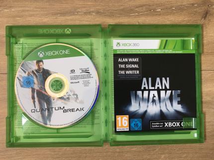Eine heutige Spielepackung: Neben der Disc liegt Quantum Break (2016) ein Download-Key für Alan Wake (2010) bei.
