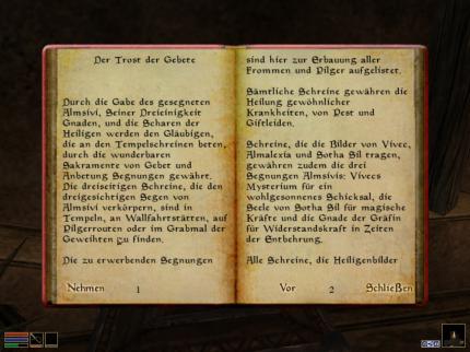 Lesestunde auf Vvardenfell: Bücher liefern reichlich Hintergrundgeschichten zur Spielwelt. Während die Schmöker die Immersion anreichern, sind die textlastigen Dialoge mitunter eine Qual.