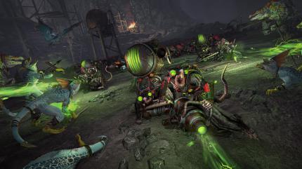 Die Flammenwerfer-ähnlichen Warpfeuerkanonen zählen zu den tödlichsten Waffen aus dem verrückten Arsenal der Skaven.