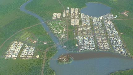 Auch auf der PS4 lassen sich mit Cities: Skylines in kürzester Zeit beeindruckende Städte errichten.