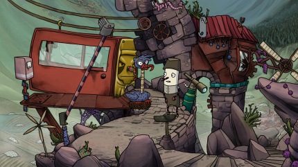 Im 2D-Adventure The Inner World 2 muss Flötennase Robert erneut mit Rebellin Laura und Taube Hack seine Heimat Asposien vor einem fiesen Bösewicht retten.&nbsp; (5)