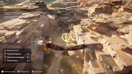 Adler Senu scoutet für euch das Terrain, der Vogel verhält sich im Grunde wie die Drohne aus Ghost Recon: Wildlands.