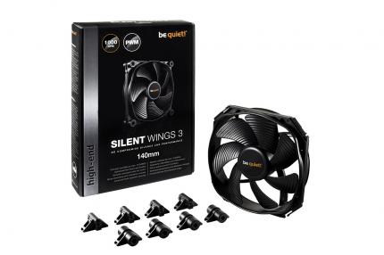 be quiet! Silent Wings 3 mit 140mm-Rahmenbreite und dämpfender Befestigung