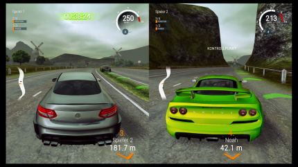 Heutzutage eine Seltenheit: Gear Club Unlimited kommt mit einem lokalen Mehrspieler-Modus und Splitscreen daher!