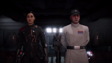 Die Geschichte von Commander Iden Versio (hier mit ihrem Vater Admiral Versio) entwickelt sich zu sehr zu einem Klischee und wirkt dabei nicht immer glaubwürdig.