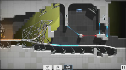 Bridge Constructor Portal vermischt die Features von Bridge Constructor und Portal und macht daraus ein witziges und anspruchsvolles Zeitvertreib-Spiel! (13)