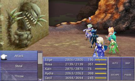 Die Neuinterpretation von Final Fantasy IV für Android, iOS und PC ersetzt Pixel durch Polygone.<br>
 