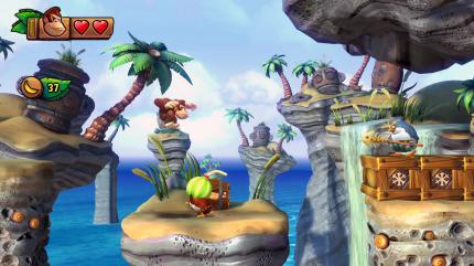 In Donkey Kong Country: Tropical Freeze müsst ihr es mit den unbarmherzigen und eiskalten Viehkingern aufnehmen. Dazu gehören Pinguine und andere Tiere.