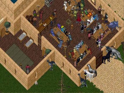 Wird von seinen Anhängern immer noch geliebt: In Ultima Online (1997) ziehen Zehntausende Spieler gleichzeitig ins zweidimensionale Abenteuer.