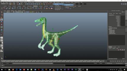 Rigging und Skin Weight gehören zu den wichtigsten Vorbereitungen einer Animation. Hier wird das Skelett einer Figur mit dem „Fleisch“ verbunden.