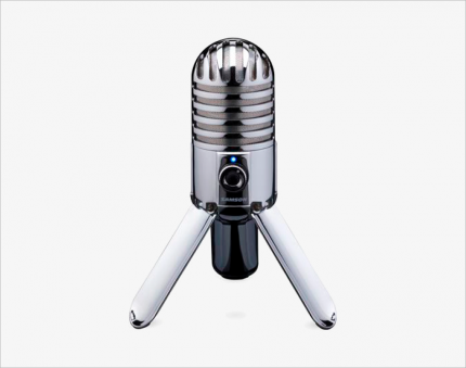 USB-Mikrofon für Broadcaster für den Schreibtisch: Samson Meteor.