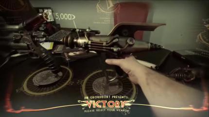 Mit Fantasiewaffen Blechbüchsen zerbröseln: Dr. Grordbort’s Invaders, vermutlich ein Starttitel für die Magic Leap One, sieht in Bewegung einfach sensationell aus. Unbedingt mal auf Youtube ansehen! (Quelle: Magic Leap)