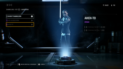Mit 40.000 Credits oder 1.000 Kristallen ist das neue Rey-Outfit aus dem Kinofilm The Last Jedi nicht gerade günstig.