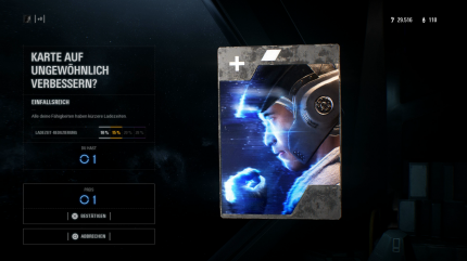 Skillpunkte setzt ihr ein, um neue Starcards freizuschalten, oder vorhandene in bis zu vier Stufen zu verbessern.