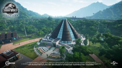 Hotels, Aussichtsplattformen, Imbissbuden und vieles mehr: In Jurassic World Evolution tüfteln wir an unserem eigenen Dinowunderland.