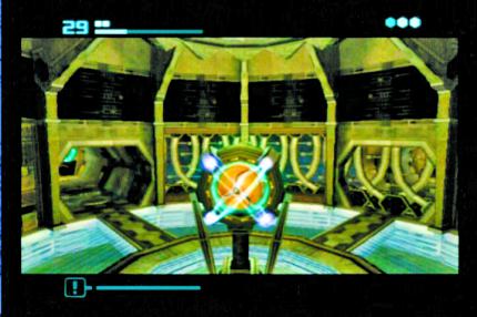 Zu jeder Zeit können wir zwischen der Ego-Ansicht und Samus’ Morph-Ball-Funktion wechseln, bei der das Geschehen aus der Third-Person-Perspektive dargestellt wird.