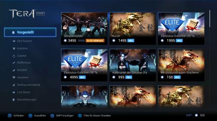 <strong>Tera </strong>im Konsolentest: Ob Gründerpakete, Elite-Status oder der Ingame-Store - wer will, kann ordentlich Geld in Tera investieren. Pflicht, um Spaß zu haben, ist das jedoch nicht.