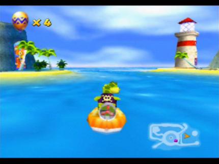 Nicht nur Karts, auch Luftkissenboote und Flugzeuge sorgen bei Diddy Kong Racing für Laune. Nicht zu vergessen: der Adventure-Mode mit Bosskämpfen.
